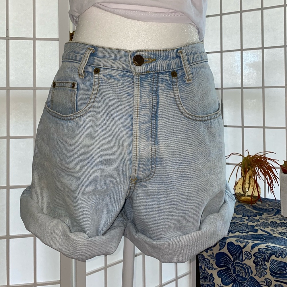 Vintage Guess High Waisted Mom Jean Shorts Georges Marciano Design